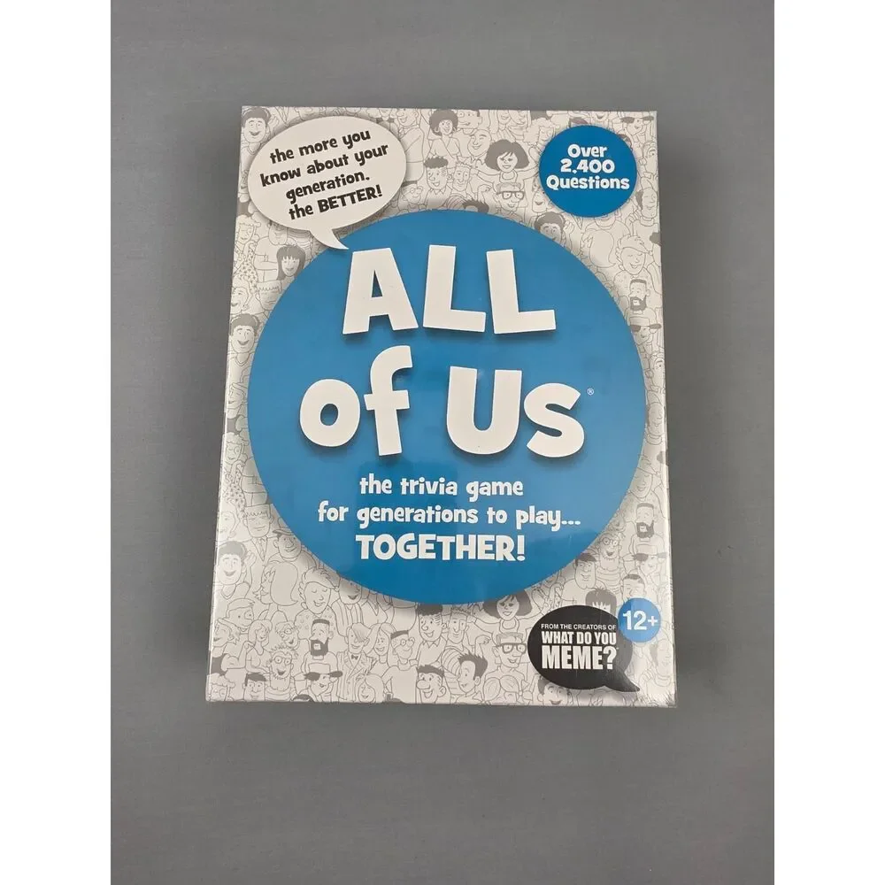 All of Us Family Trivia Game Multi Generational Family Reunion Card Holidays